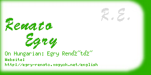 renato egry business card